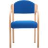 MDK Office Seating Visitor Chair Bentwood 2050/BE Fabric Blue