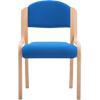 MDK Office Seating Visitor Chair Bentwood 2070/BE Fabric Blue