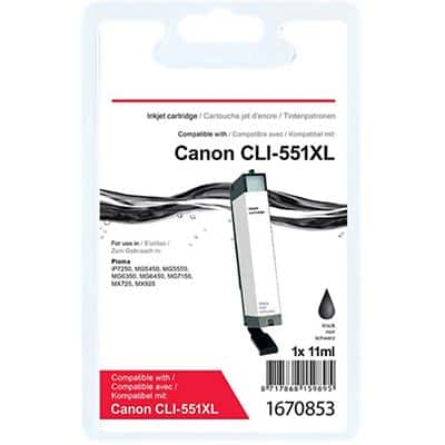 Office Depot Compatible Canon CLI-551BK XL Ink Cartridge Black