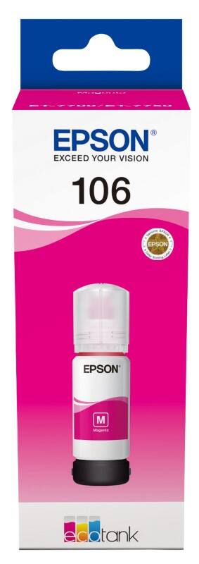 Epson 106 Original Ink Bottle C13T00R340 Magenta 70 ml