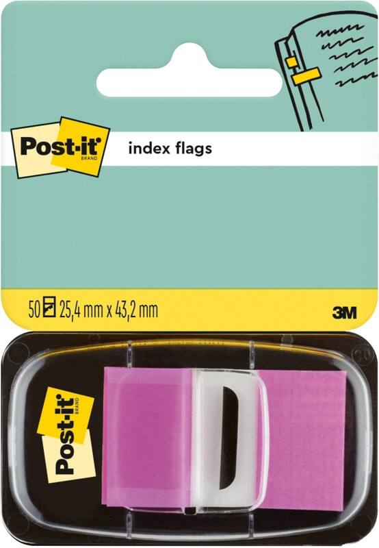 Post-it Index Flags 2.54 x 4.32 cm Purple I680-8 50 Strips