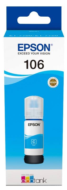 Epson 106 Original Ink Bottle C13T00R240 Cyan 70 ml