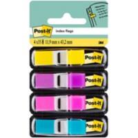 Post-it Index Flags Assorted Plain Special format 4 Packs of 35 Strips