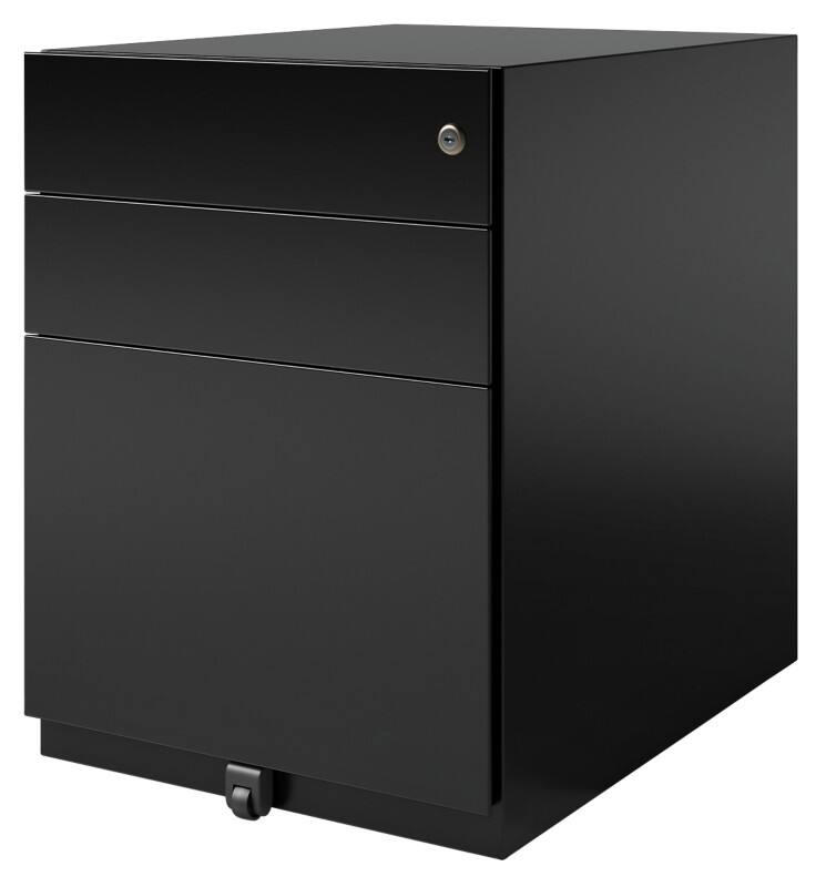 Bisley Mobile Pedestal Note 2 Drawers Black 420 x 565 x 565 mm
