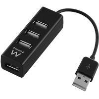 ewent EW1123 4 x USB 2.0 Female to 1 x USB 1.1 Male Hub 4 Ports
