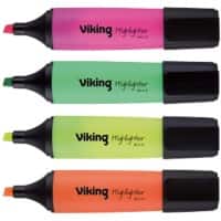 Niceday HC1-5 Highlighter Assorted Broad Chisel 1-5 mm Pack of 4
