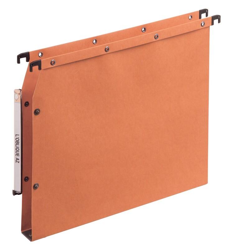 ELBA Lateral Suspension File AZV Ultimate A4 Base 30 mm 240 gsm Orange Pack of Pack of 25