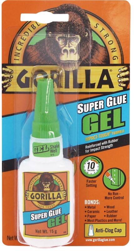Gorilla Super Glue Permanent Gel Transparent Gel 15 g