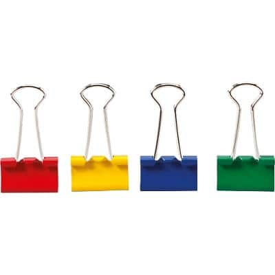 Viking Foldback Clips 19mm Assorted Pack of 50