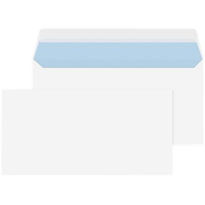 Universe Business Envelopes Plain DL 220 (W) x 110 (H) mm Adhesive Strip White 90 gsm Pack of 500