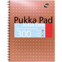 Pukka Pad Metallic Executive A4 Wirebound Copper Cardboard Cover Notebook Ruled 200 Pages Pack of 3