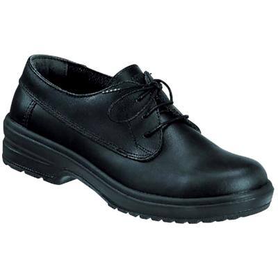 Alexandra Safety Shoes Leather Size 7 Black