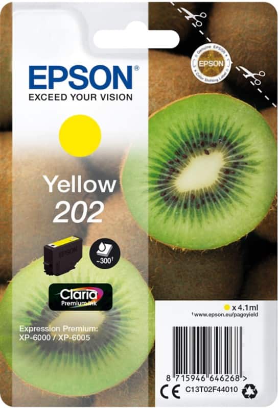Epson T02F4 Original Ink Cartridge C13T02F44010 Yellow