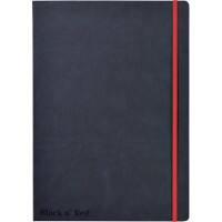 OXFORD Black n' Red A4 Casebound Hardback Business Notebook  Ruled and Numbered 144 Pages