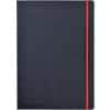 OXFORD Journal Black n' Red A4 Ruled Casebound Cardboard Hardback Black, Red 144 Pages