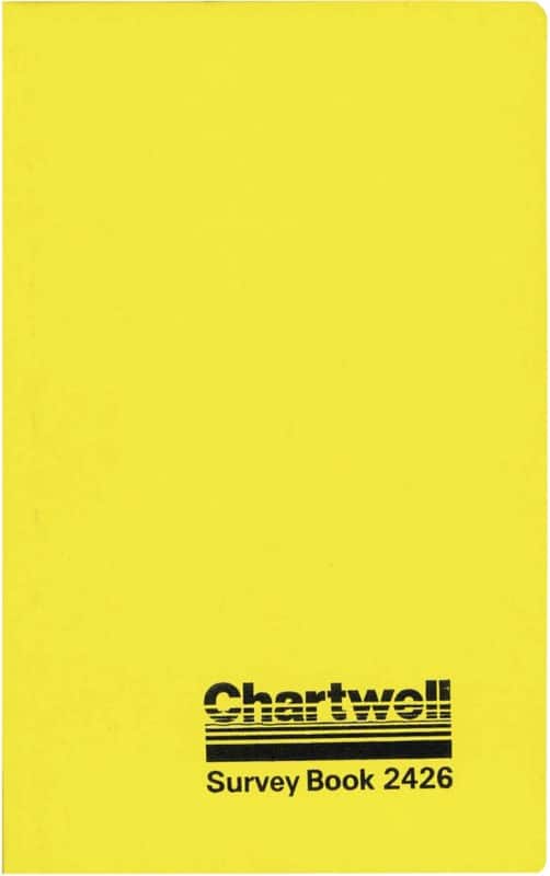 Chartwell 2426 Survey Level Book 12 x 19.2 cm 160 Pages