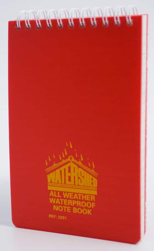 Chartwell Notepad Waterproof Ruled 15.6 x 10.1 cm Red