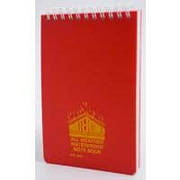 Chartwell Notepad Waterproof Ruled 15.6 x 10.1 cm Red