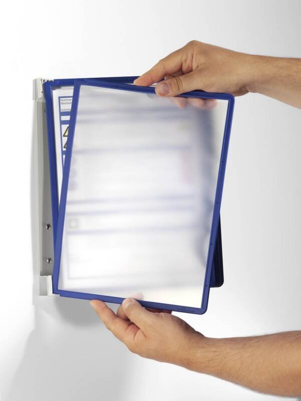 DURABLE VARIO Display Panel System 5 Panels A4 Wall Mounted PP (Polypropylene) Blue