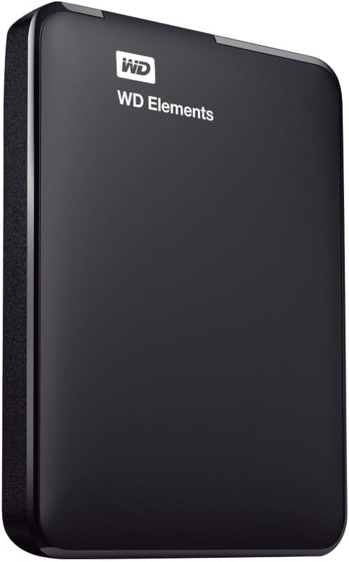Western Digital Elements External HDD 1 TB USB-A 3.0 Black WDBUZG0010BBK-WESN