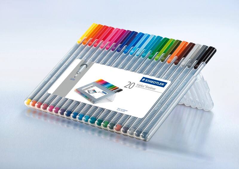 STAEDTLER Fineliner Pen 0.3 mm Bullet Assorted Lumocolor Pack of 20