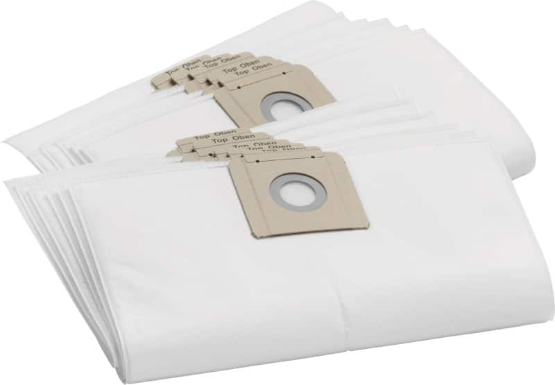 Karcher Tear-resistant fleece filter bags, for T12 and T10 cleaners, Pack of 10