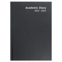Viking Academic Diary 2023, 2024 A5 1 Day per page Paper Black English Non-Refillable