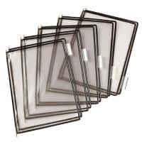Djois Display Panel 10 Panels Plastic, Steel Wire Black Pack of 10