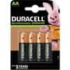 Duracell AA Rechargeable Batteries Ultra Power LR6 2500mAh NiMH 1.2V Pack of 4