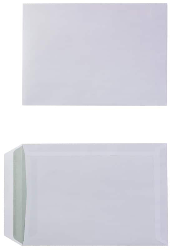 Viking envelopes plain c5 162 (w) x 229 (h) mm self seal white 90 gsm pack of 500