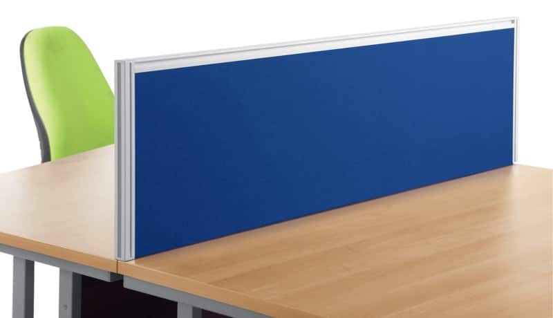 Dams International Desktop Privacy Screen Blue 1,200 x 30 x 380 mm