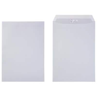 Office Depot Envelopes Plain C4 229 (W) x 324 (H) mm Adhesive Strip White 100 gsm Pack of 250