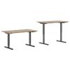EFG Sit Stand Desk BRO14ME62 Oak 1,400 mm  x  800 mm