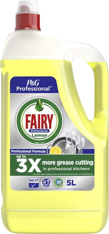 Fairy Professional Washing Up Liquid Lemon 5 L