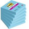 Post-it Super Sticky Notes 76 x 76 mm Mediterreanean Blue Colour 6 Pads of 90 Sheets