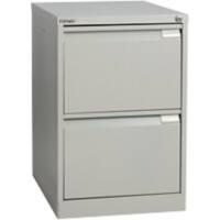 Bisley Filing Cabinet with 2 Lockable Drawers 1623 470 x 620 x 710mm Goose Grey
