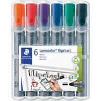 STAEDTLER 356 Flipchart Marker Medium Round Assorted Pack of 6