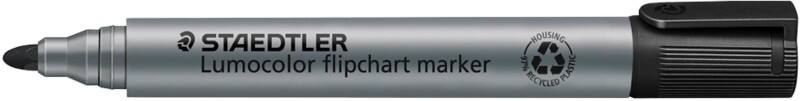 STAEDTLER 356-9 Flipchart Marker Medium Bullet Black Pack of 10