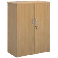 Dams International Cupboard Lockable with 2 Shelves Melamine Universal 800 x 470 x 1090mm Oak