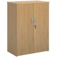Dams International Cupboard Lockable with 2 Shelves Melamine Universal 800 x 470 x 1090mm Oak