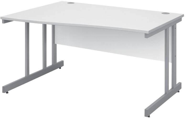 Dams International Momento Desk Freeform Cantilever 1,400 (W) x 990 (D) x 725 (H) mm MFC (Melamine Faced Chipboard)