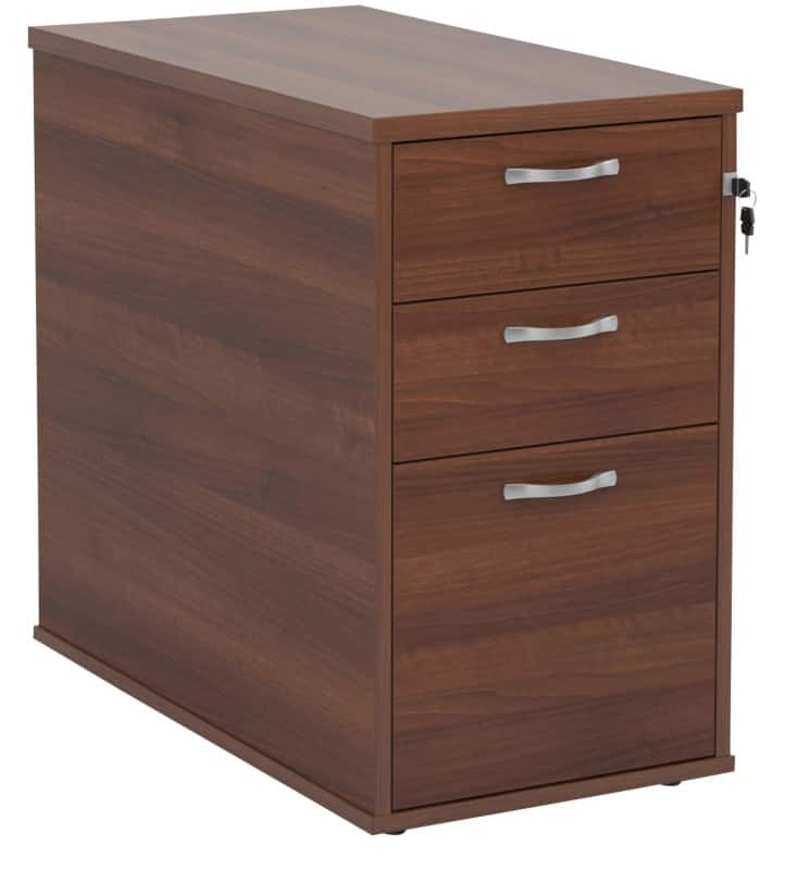Dams International Desk End Pedestal 3 Drawers Lockable 426 x 800 x 725 mm Walnut