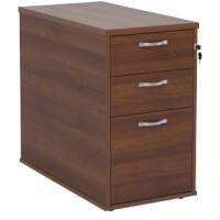 Dams International Desk End Pedestal 3 Drawers Lockable 426 x 800 x 725 mm Walnut