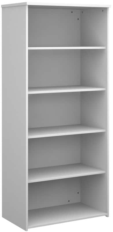 Universal Bookcase with 4 Shelves Wood 800 x 470 x 1790mm White