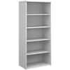 Universal Bookcase with 4 Shelves Wood 800 x 470 x 1790mm White