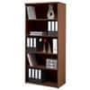 Universal Bookcase with 4 Shelves Wood 800 x 470 x 1790mm Walnut