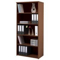 Universal Bookcase with 4 Shelves Wood 800 x 470 x 1790mm Walnut