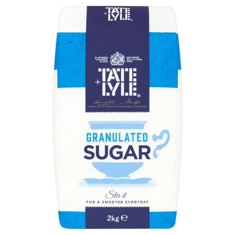 Tate & lyle white granulated pure cane sugar 2kg