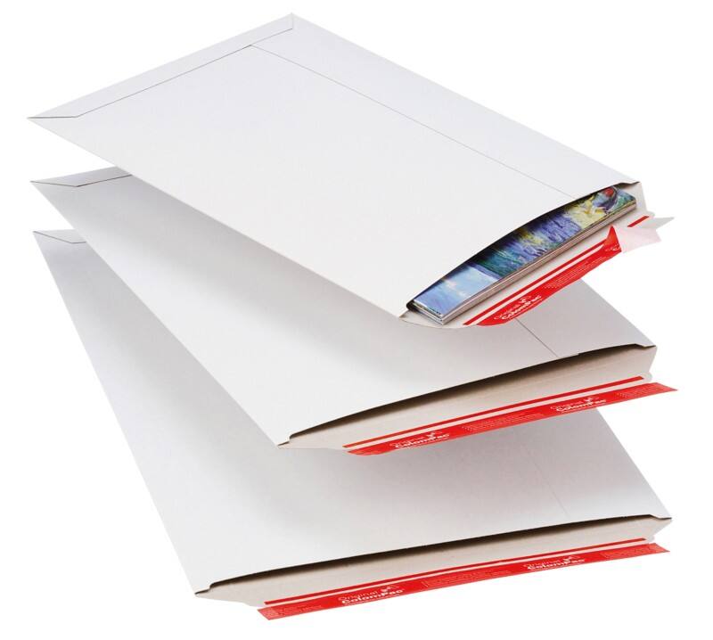 ColomPac Peel and Seal Mailing Wallet White 455 (W) x 30 (H) mm Plain 425 gsm Pack of 20