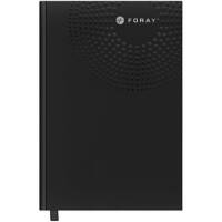 Foray Executive A5 Casebound Black Hardback Notebook Ruled 200 Pages